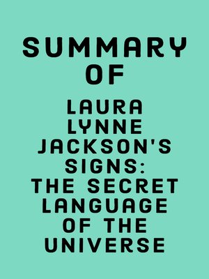 cover image of Summary of Laura Lynne Jackson's Signs